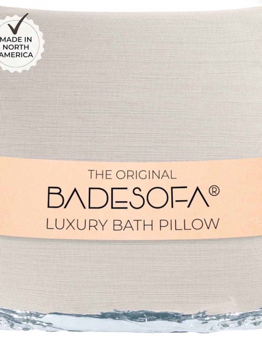 Luxury Bath Pillow - Ivory Pearl